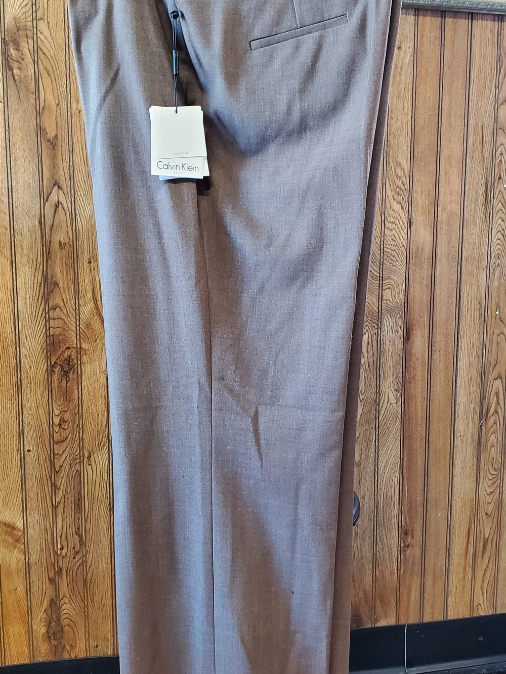 Calvin Klein Women's Taupe Dress Pants - Straight Leg